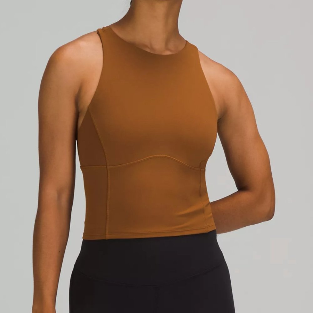 NWT lululemon Key to Balance Tank Top - Copper Brown